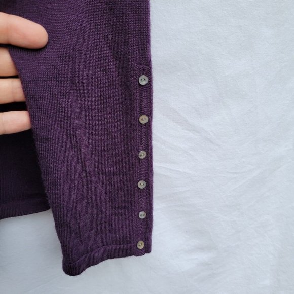 Pursuits Turtleneck Pullover Womens M Fine Italian Merino Wool Purple Capsule - Picture 6 of 6